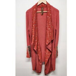 Aratta Silent Journey The Stories Of Shawl Womens Large Asymmetrical Cardigan Co